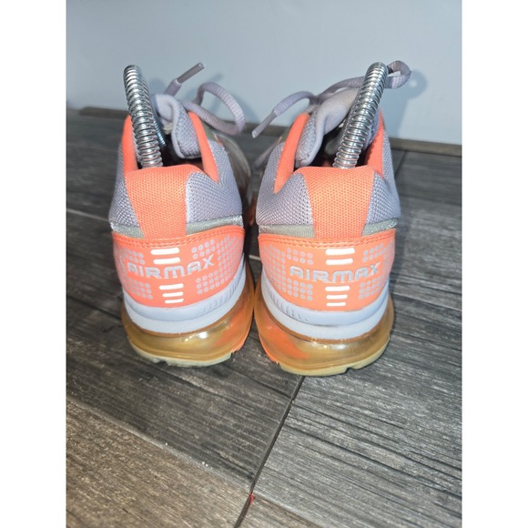 NIKE AIR MAX 520361-088 RUNNING SHOES SNEAKERS WOMEN SIZE 6 GRAY ORANGE - Picture 4 of 9